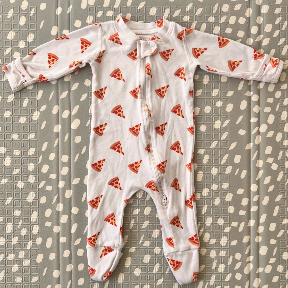 Pizza Print Kids One Piece